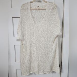 Free People Women's Cream Sweater Dress